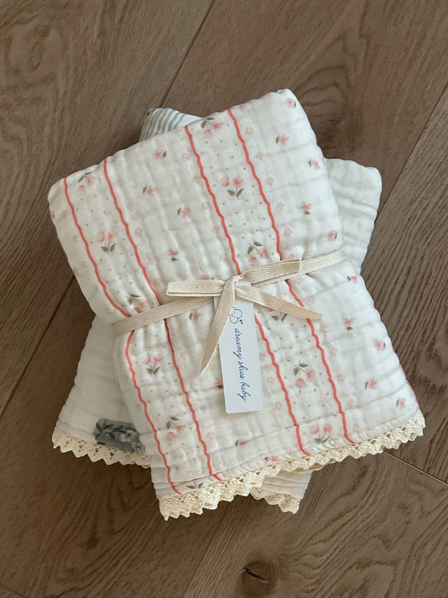 Blush Meadow 6 Layer Gauze Blanket