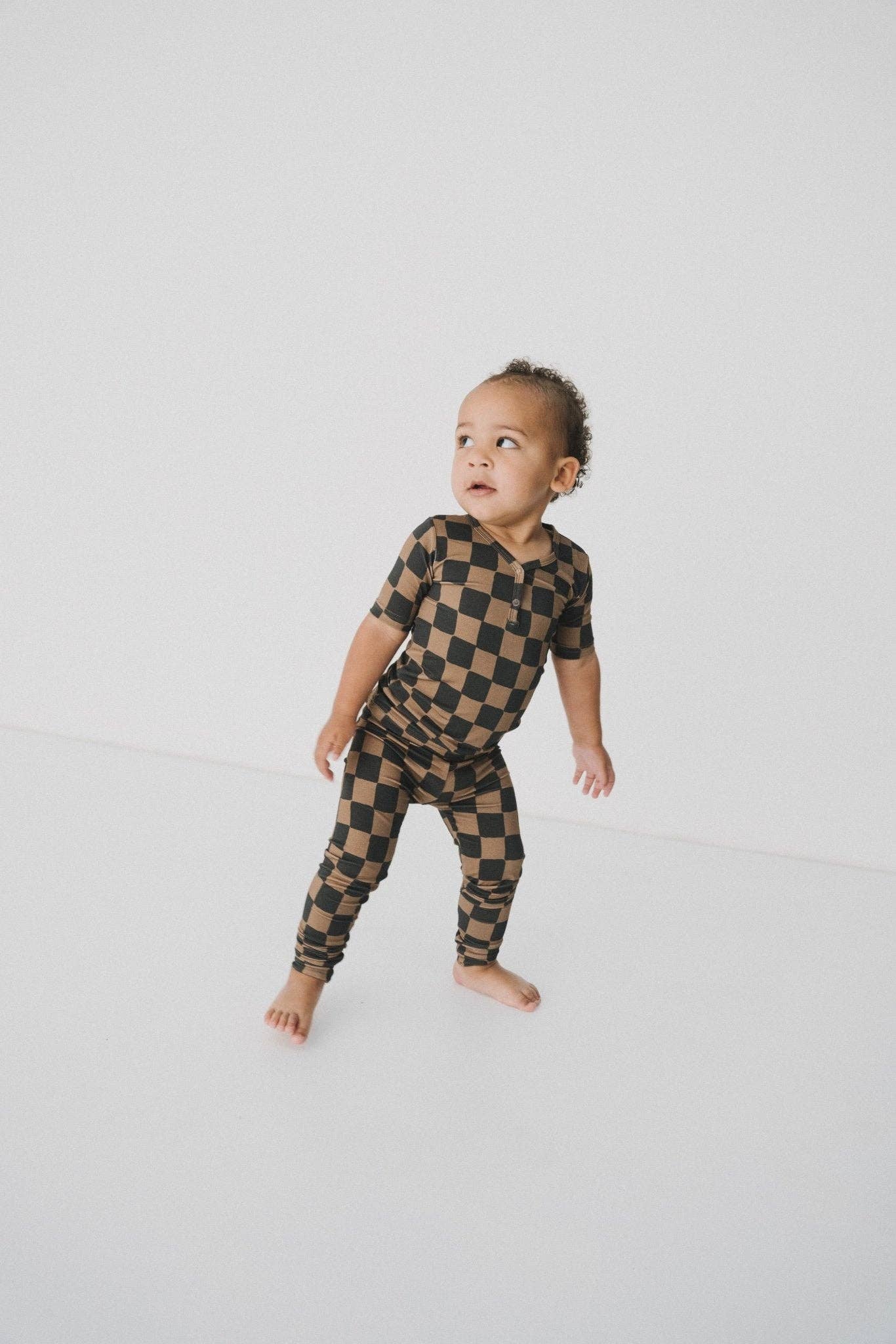 Ink & Earth Checkerboard 2pc Pajama Set