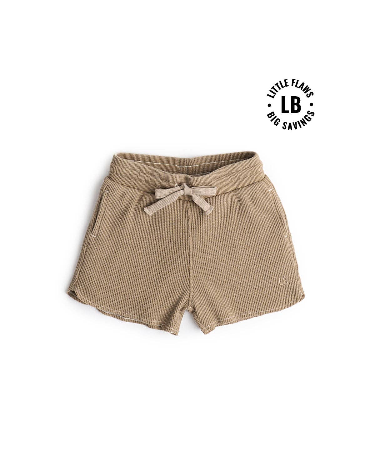 Acid Wash Waffle Short - Mushroom