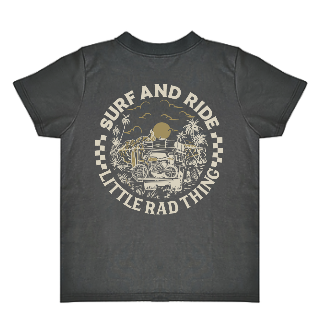 100% ORGANIC COTTON SURF N RIDE TEE