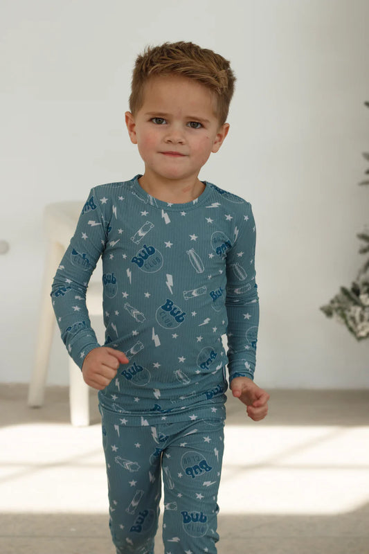 Ribbed Two Piece Pajama Set || Bub Club