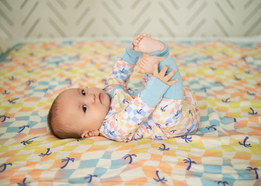 Sunset Checker Bamboo Coverall