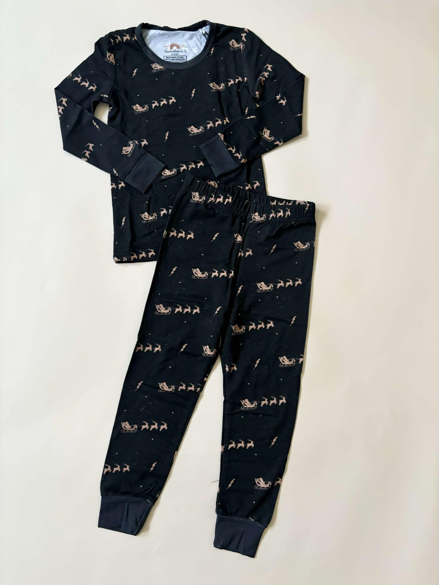 Rockin' Santa PJ Set, Bamboo