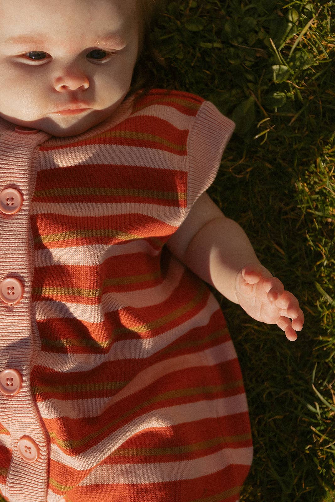Thayer Jumpsuit in Red Blossom Stripe