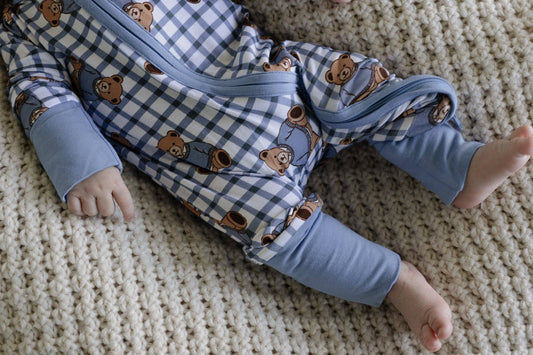 Cozy Blue Teddy Two-Way Zip