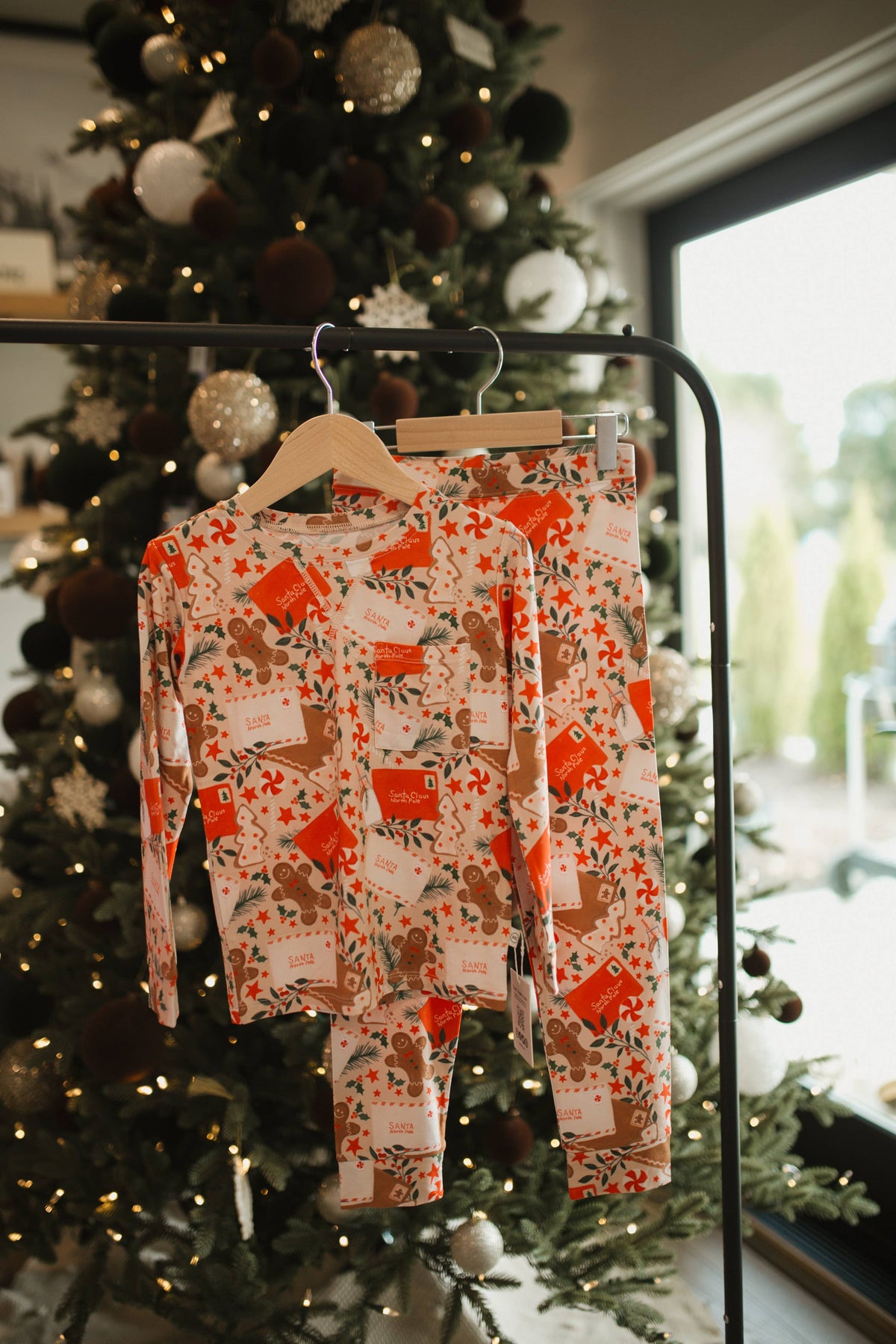 Letters to Santa Long Sleeve Bamboo Pajama & Lounge Set, 18 Months -8