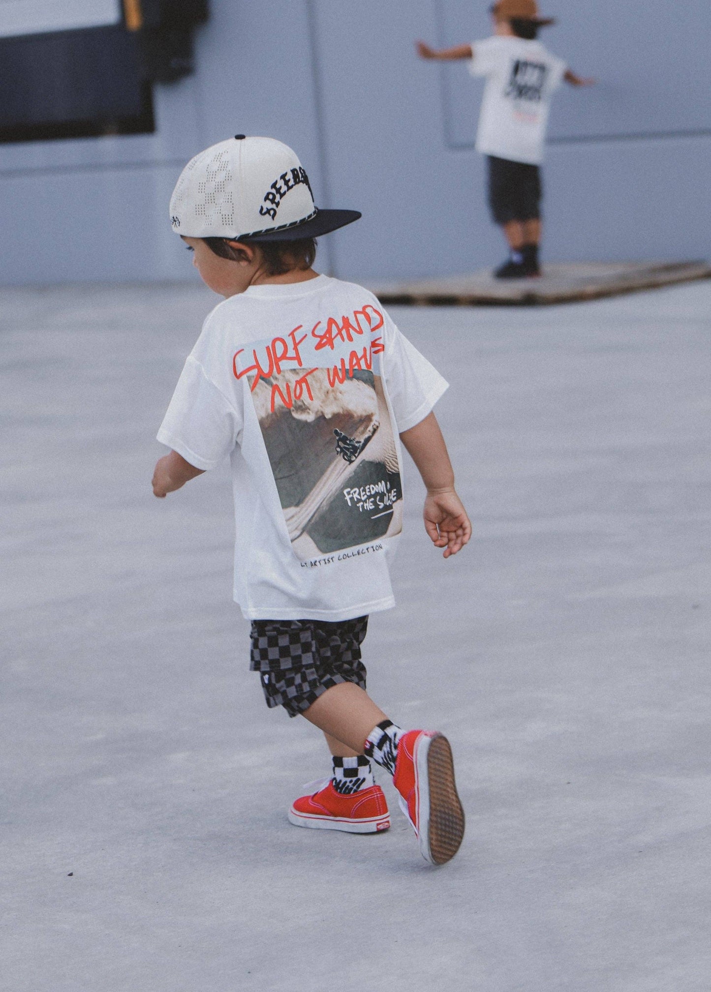 Grey Checker Cargo Shorts