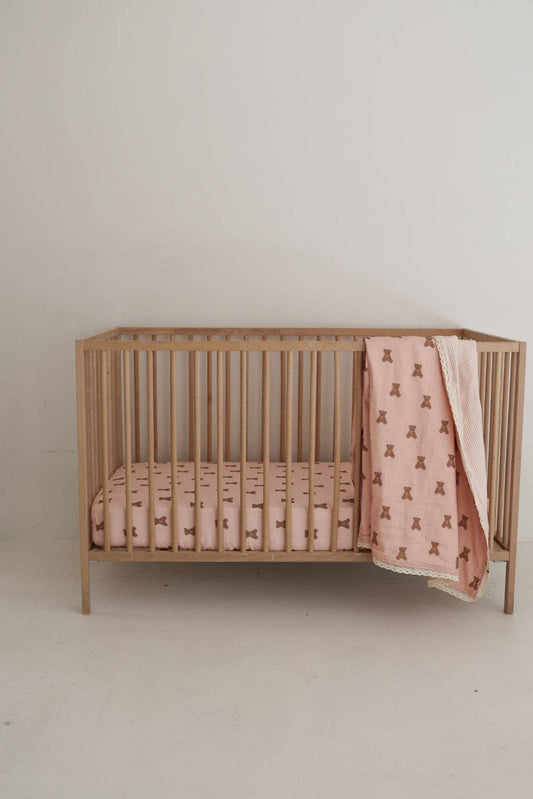 Muslin Quilt | Pink Lottie & Sadie Stripe