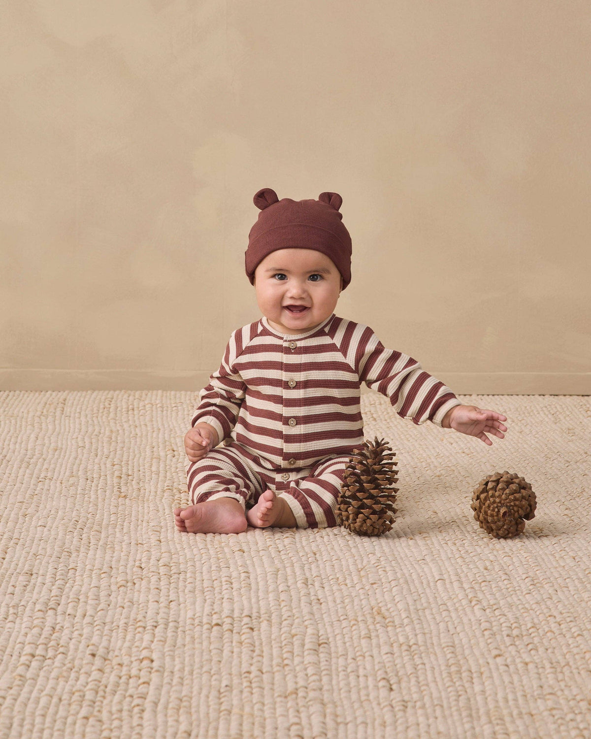 Baby Bear Beanie Black Cherry