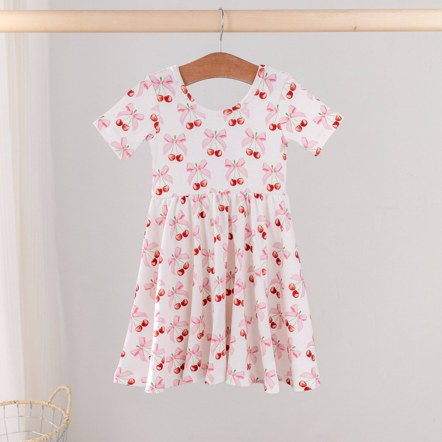 Cherry On Top Organic Cotton Dress for Kids