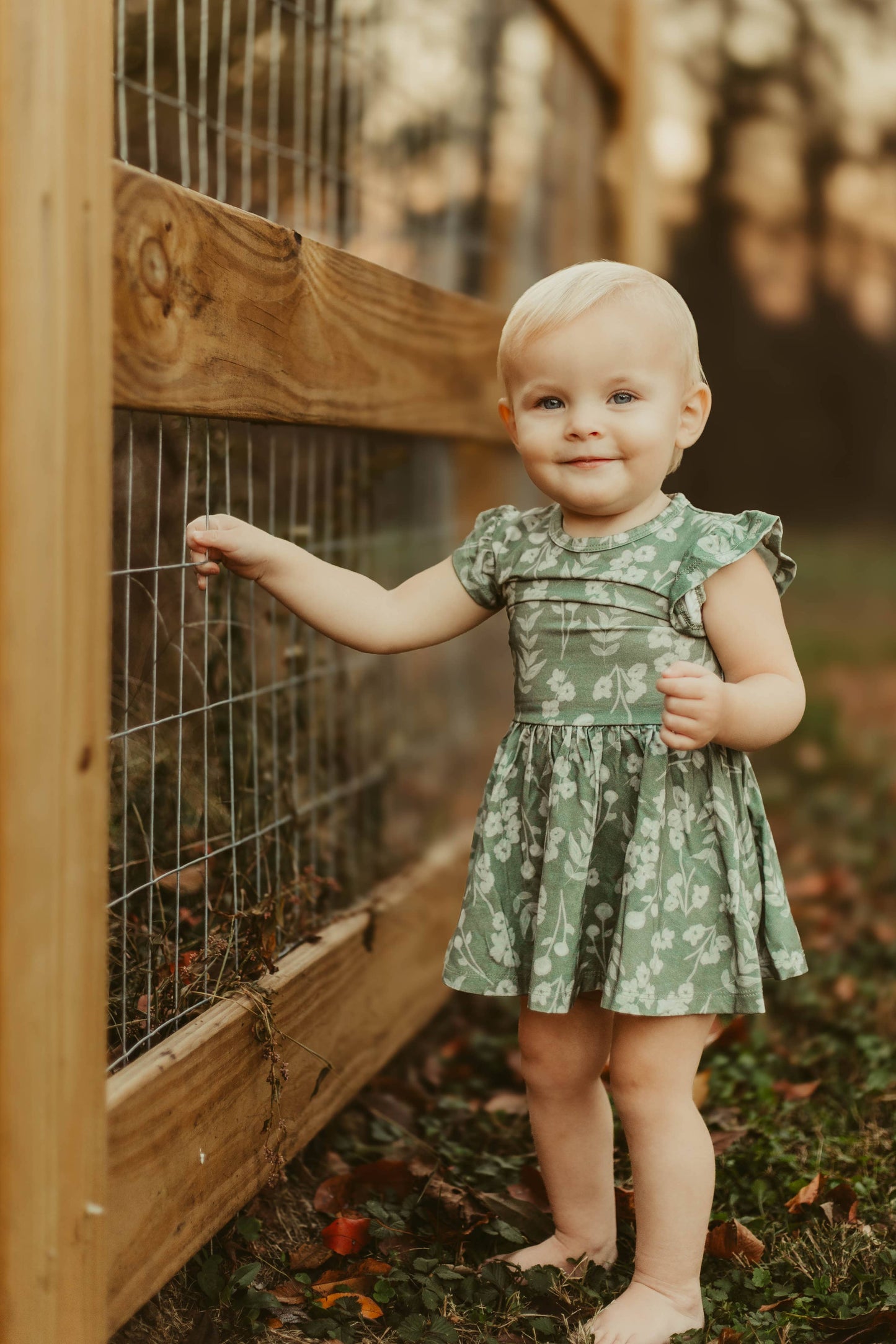 Bamboo Infant Dress- Whispering Meadows 
