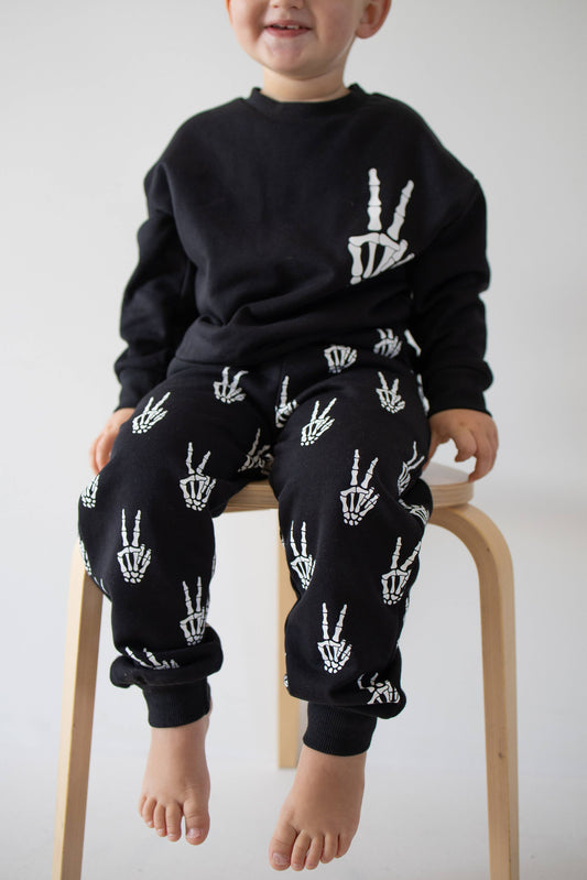 Child Sweat Set | Midnight Skelly