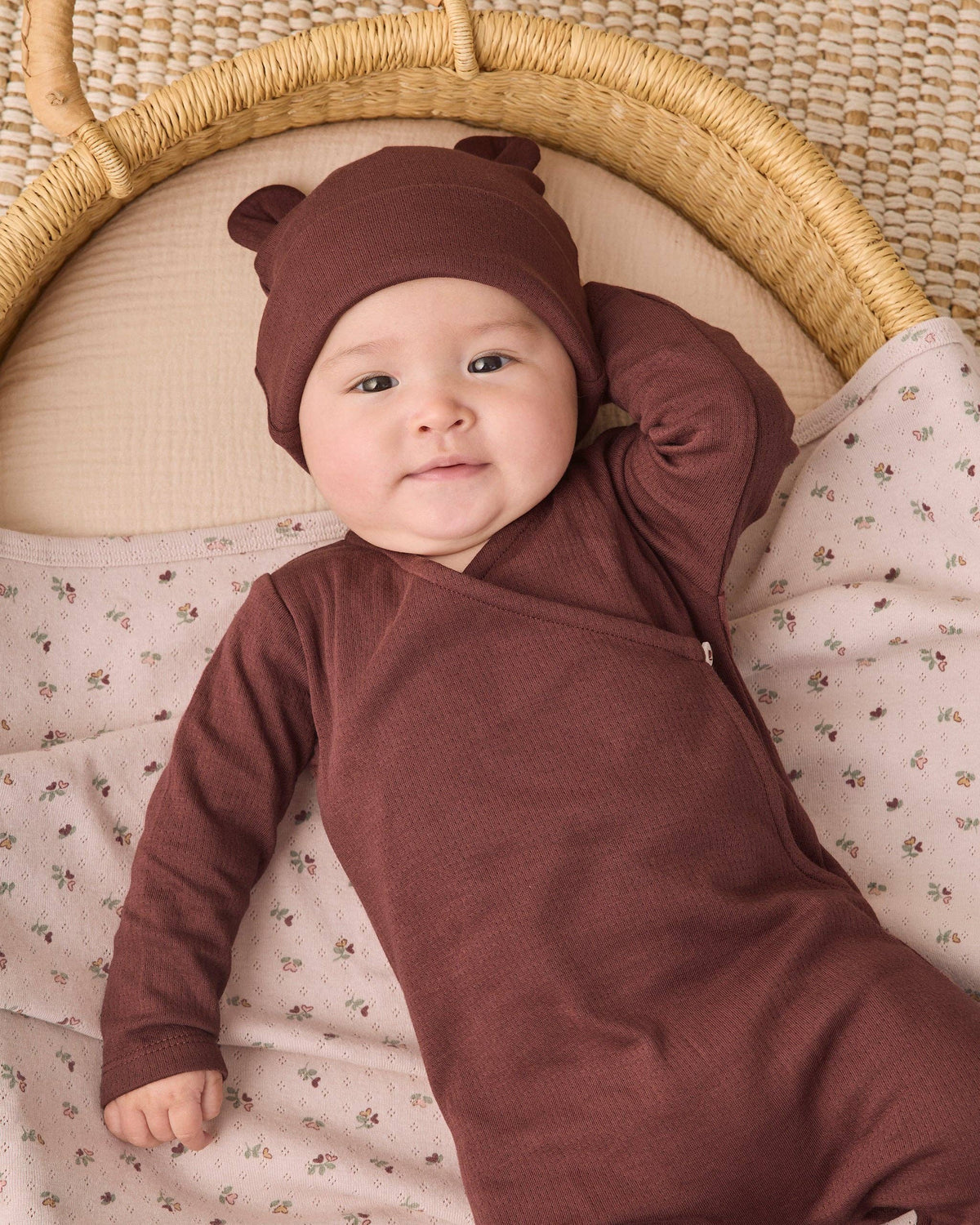 Baby Bear Beanie Black Cherry