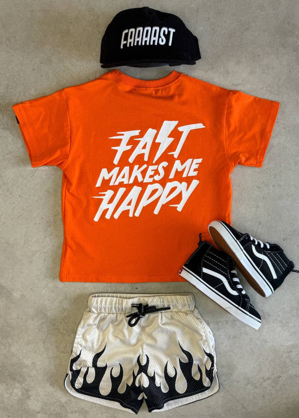 Fast Makes Me Happy T-Shirt Orange