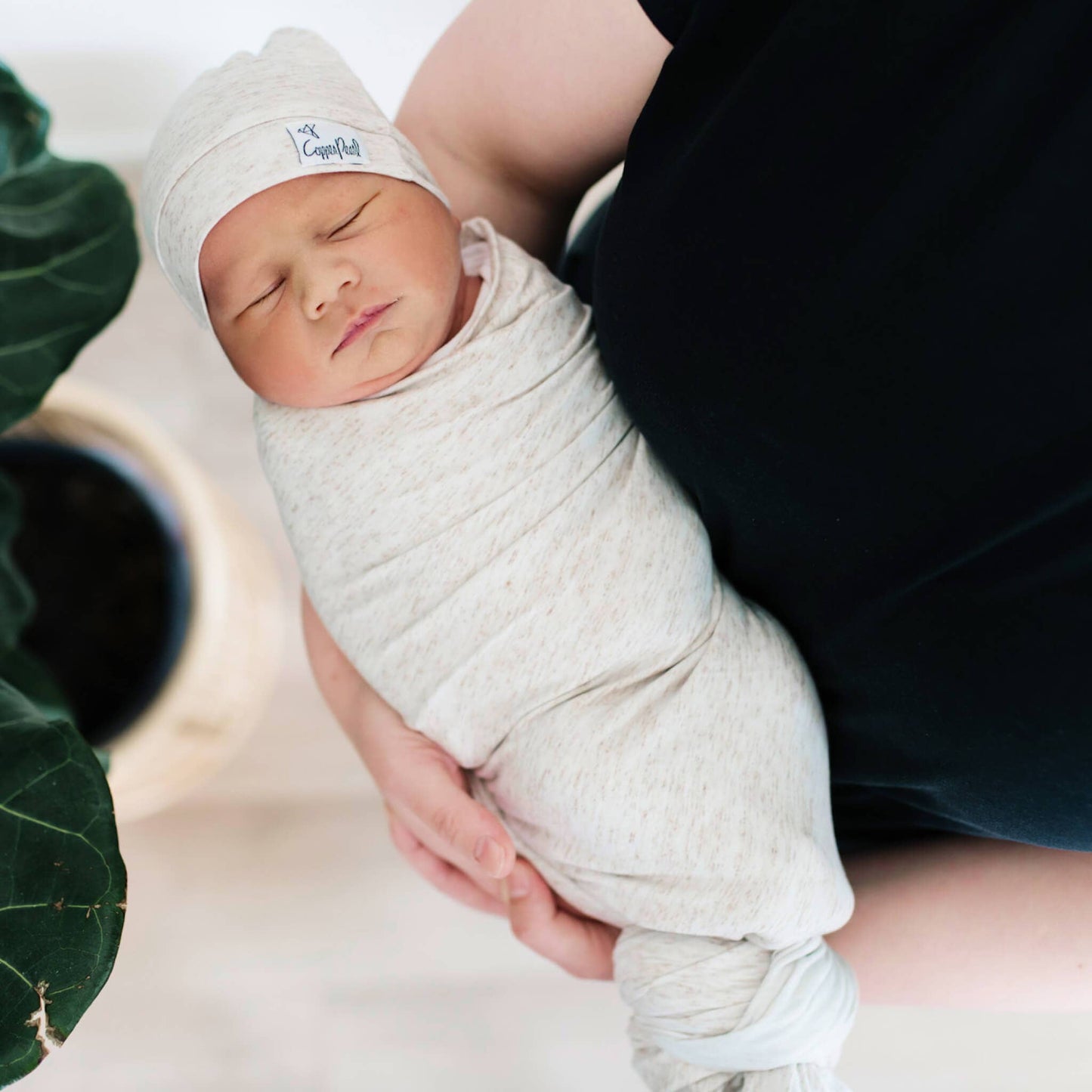 Knit Swaddle Blanket - Oat