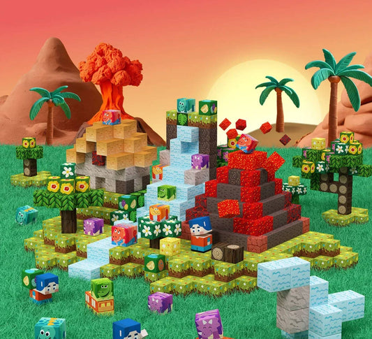 Dinosaur (100pcs Magnetic Blocks)