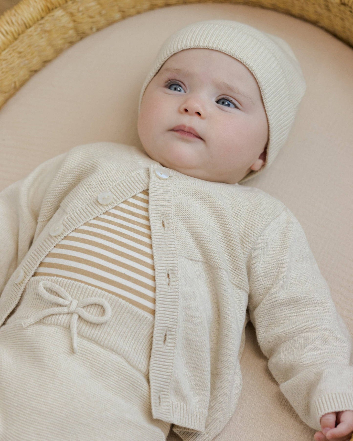 Baby Beanie Heathered Natural