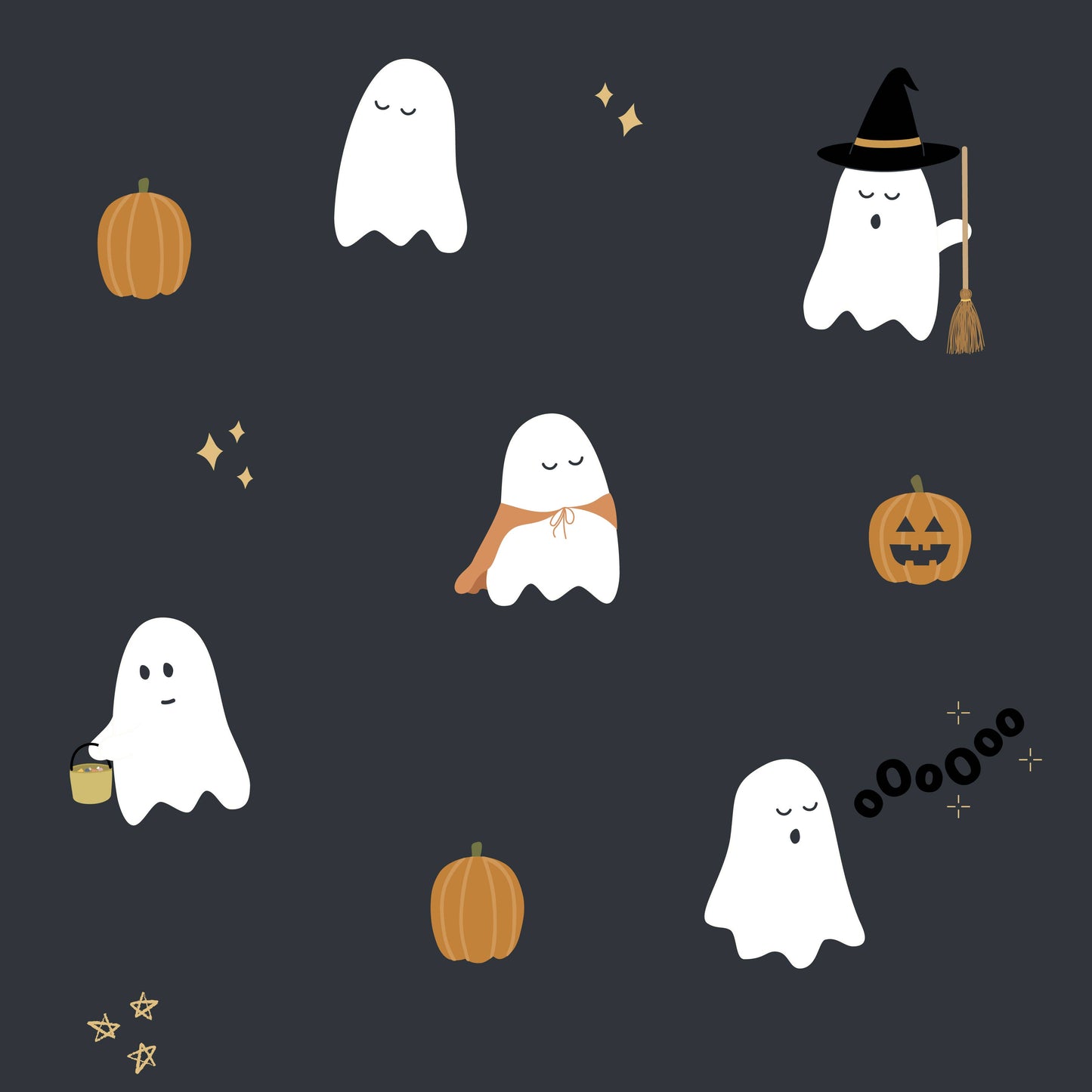 Kids Bamboo Pajamas - Halloween - Charcoal