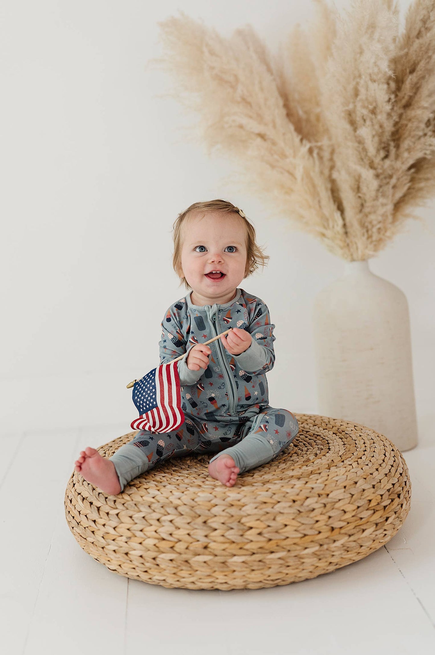 Footless Romper - 4th of July Treats