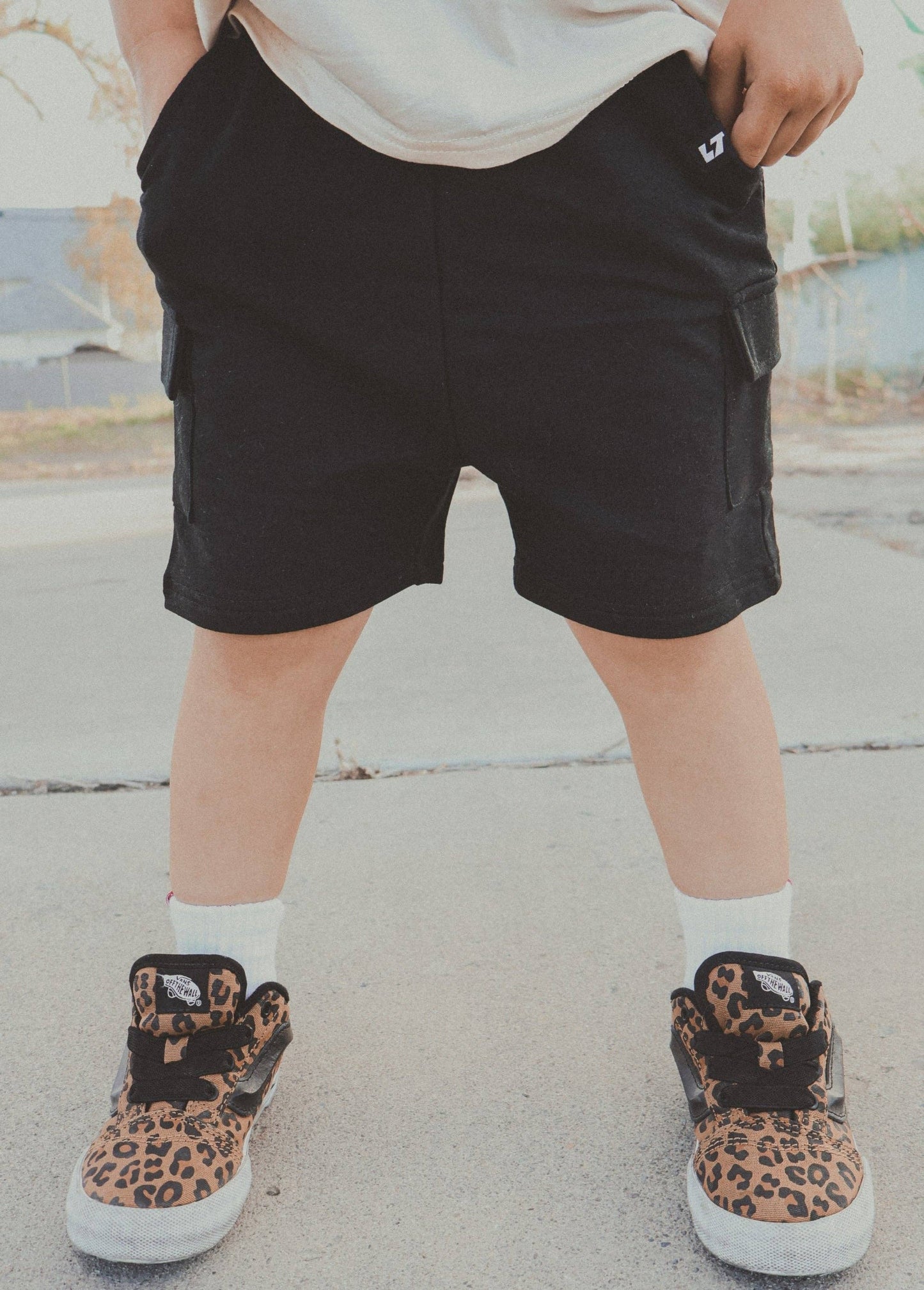 Everyday Black Cargo Shorts