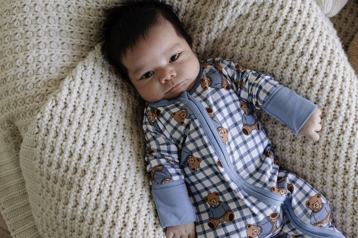 Cozy Blue Teddy Two-Way Zip