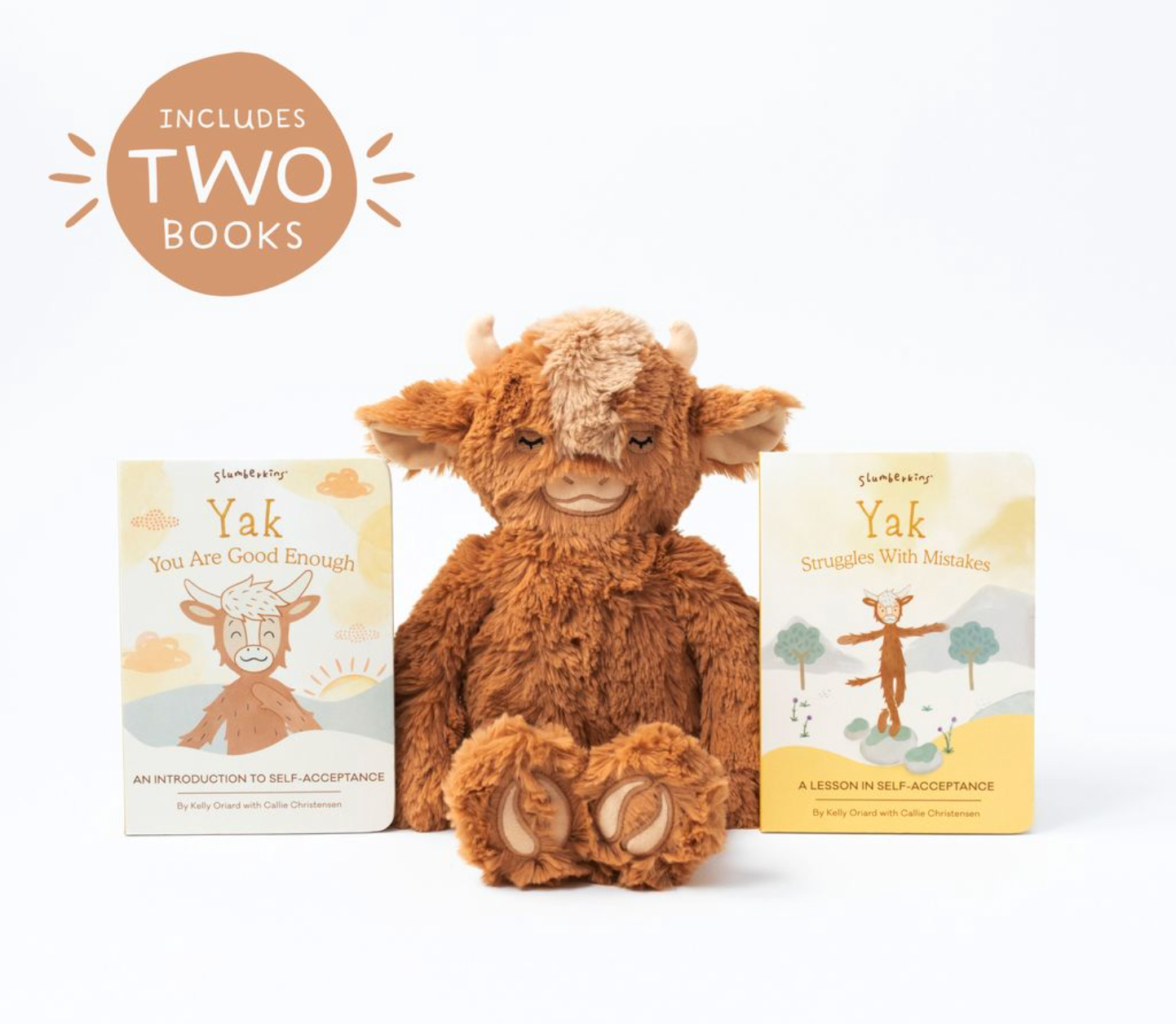 Yak's Self-Acceptance Plush Snuggler Set - with 2 books!