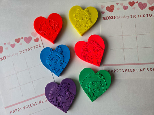 Valentine Crayons - Princess, Neon