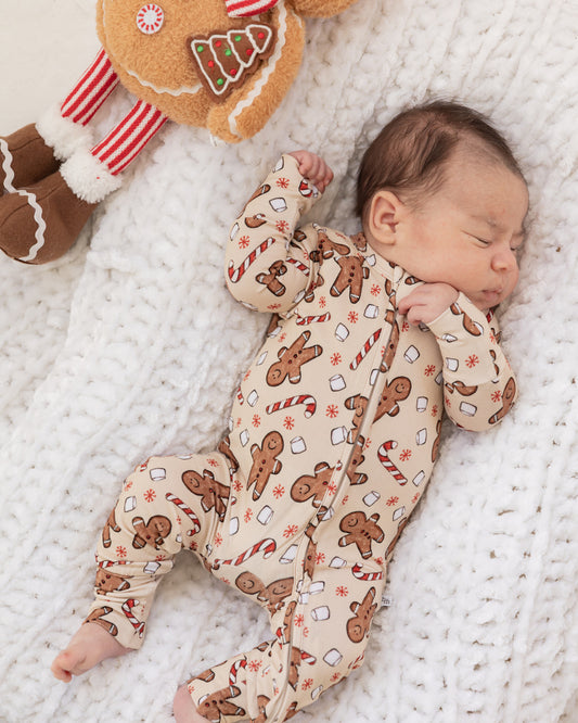 Christmas Gingerbread | Bamboo Zipper Pajamas