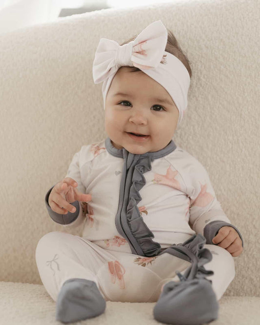 Ballerina | Bamboo Zipper Pajamas