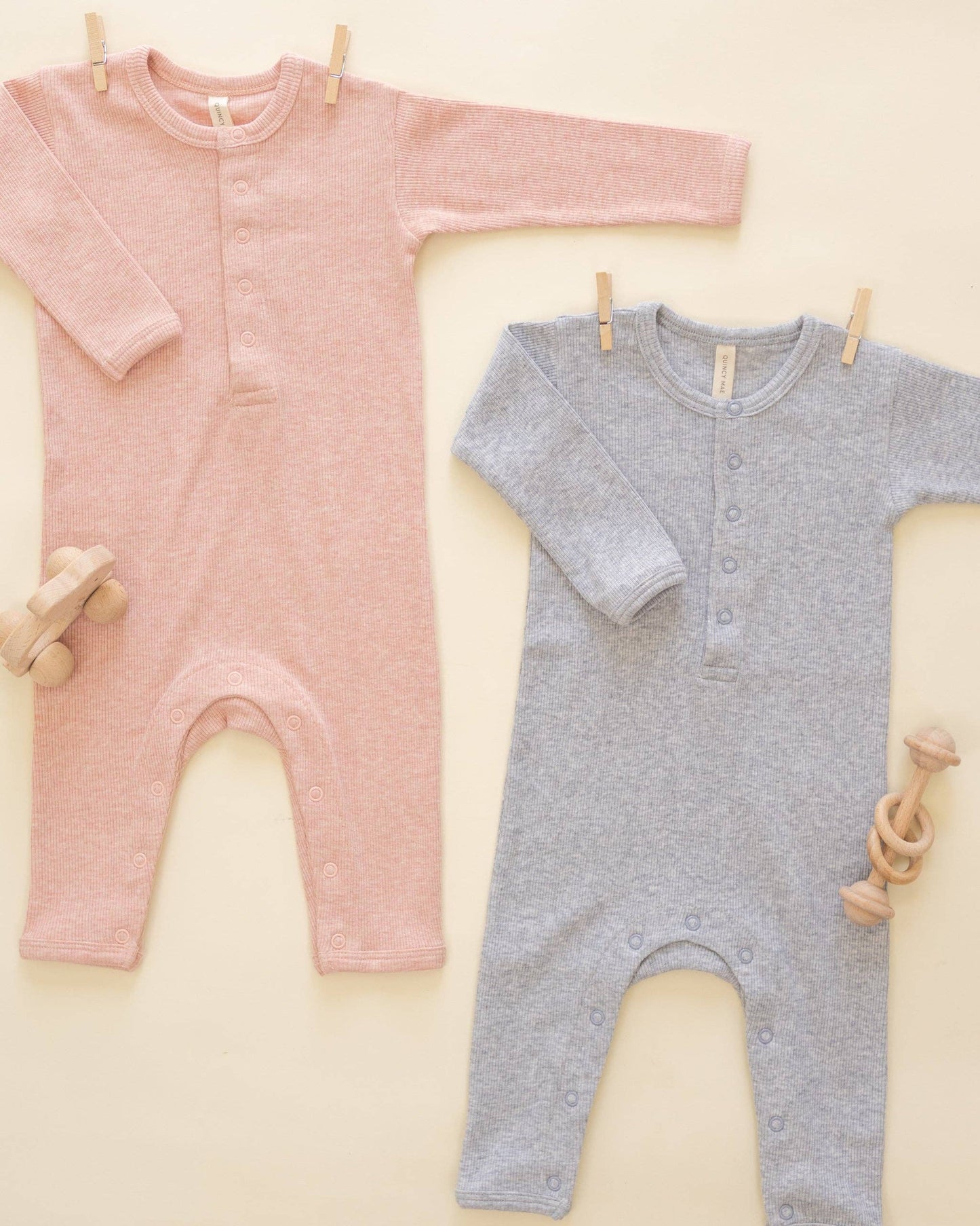 Ribbed Baby Jumpsuit | Quincy Mae