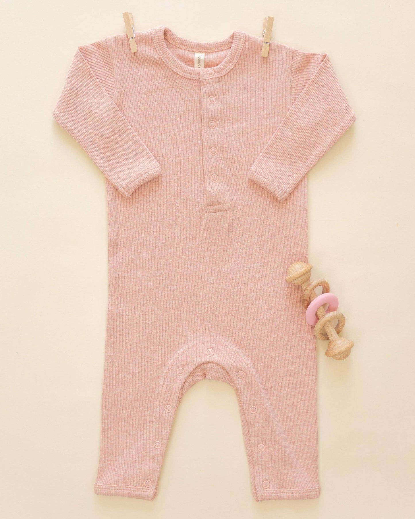 Ribbed Baby Jumpsuit | Quincy Mae