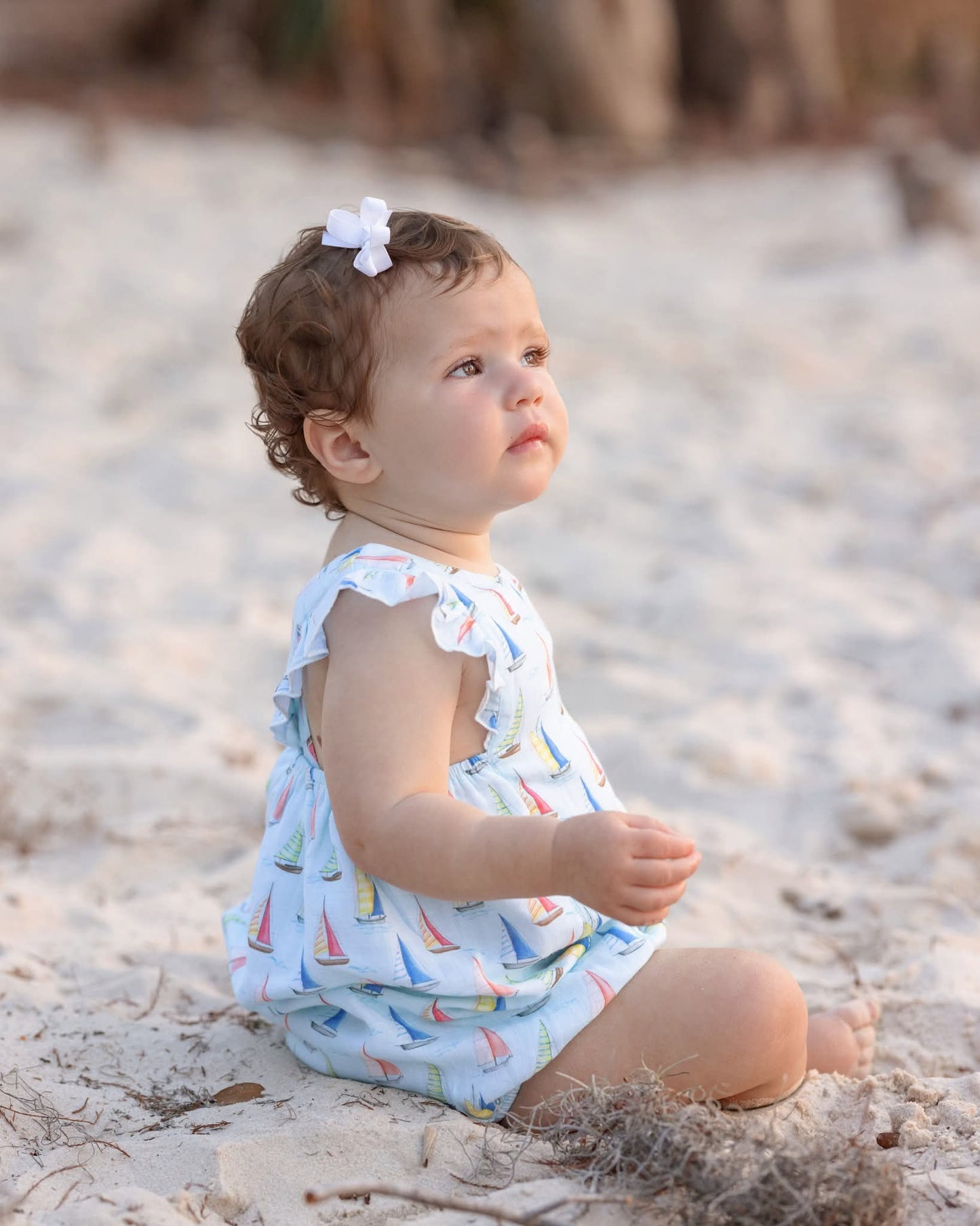 Sea You Soon Organic Muslin Bubble Romper