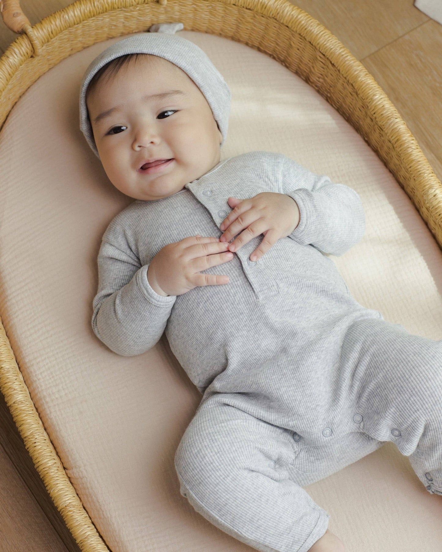Ribbed Baby Jumpsuit | Quincy Mae